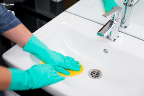 Signs of worn commercial carpet needing deep cleaning
